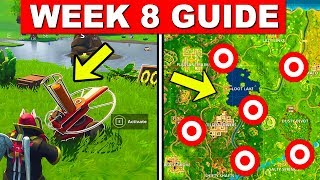 Fortnite ALL Season 6 Week 8 Challenges Guide! Fortnite Battle Royale - FISH TROPHY AND CLAY PIGEON