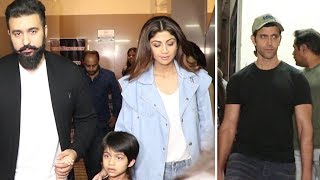 Shilpa Shetty & Hrithik Roshan SPOTTED With Family At Juhu PVR