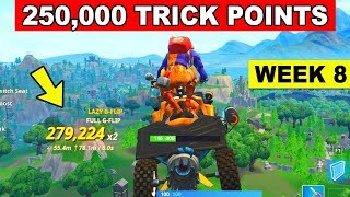 How to Get Trick Points in a vehicle (250,000) Fortnite Week 8 Challenge