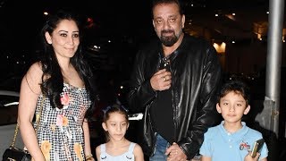Sanjay Dutt And Maanayata Spotted With Kids For Dinner On Their Marriage Anniversary At Yauatcha