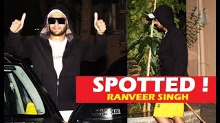 Ranveer Singh Spotted At Dubbing Studio