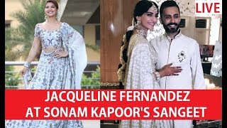 Jacqueline Fernandez At Sonam Kapoor's Sangeet Ceremony