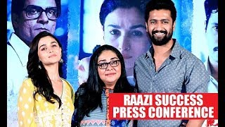 Raazi  Success Press Conference | Alia Bhatt , Vicky Kaushal - UNCUT