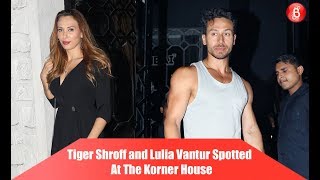 Tiger Shroff and Iulia Vantur Spotted At The Korner House
