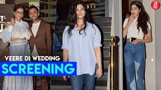 Bollywood Stars Attends The Screening Of 'Veere Di Wedding' | Sonam Kapoor , Anand Ahuja