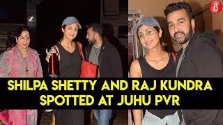 Shilpa Shetty and Raj Kundra Spotted At Juhu PVR