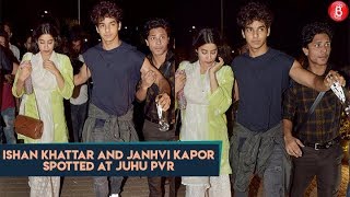 Ishan Khattar and Janhvi Kapoor Spotted At Juhu PVR