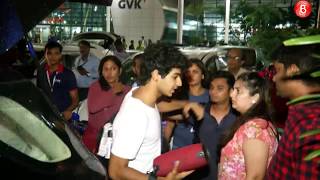 Janhvi Kapoor and Ishan Khattar Returns From Dhadak Promotions At Lucknow