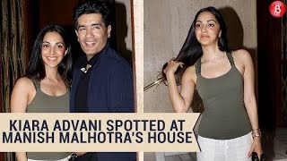 Kiara Advani Spotted At Manish Malhotra's House