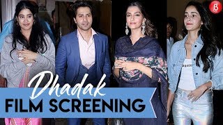 Bollywood Stars Attends Special Screening Of 'Dhadak'