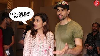 Angry Sidharth and Parineeti refuse to get clicked by the paparazzi