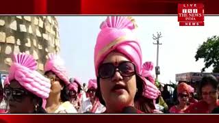 [ Jhansi ] झांसी की रानी के जन्मदिन के उपलक्ष्य में आज झांसी  में महिलाओं ने वाहन रैली निकाली