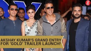 Akshay Kumar Makes A GRAND ENTRY At 'Gold' IMAX Trailer Launch!