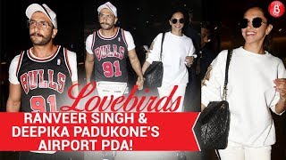 Lovebirds Ranveer Singh & Deepika Padukone Walk Hand In Hand | Bollywood