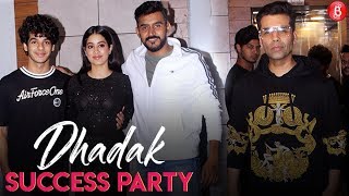 Janhvi Kapoor, Ishaan Khatter, Karan Johar, Shashank Khaitan At Dhadak's Success Party!
