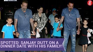 Sanjay Dutt Takes Wife Maanayata & Kids For A Dinner Date!