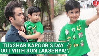 Tusshar Kapoor's Day Out With Son Laksshya Kapoor!