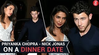 Priyanka Chopra & Nick Jonas step out for a dinner date with their families