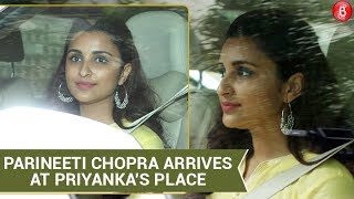 Sister Parineeti Chopra reaches Priyanka Chopra’s house for Roka Ceremony!