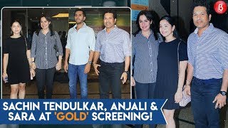 Sachin Tendulkar's Movie Date With Wife Anjali & Daughter Sara!