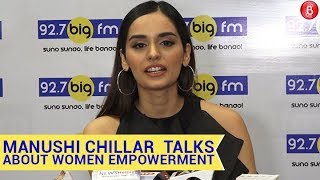 Manushi Chillar  talks about women empowerment at Big FM Studio