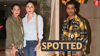 Kareena Kapoor, Amrita Arora & Karan Johar papped outside Manish Malhotra’s house
