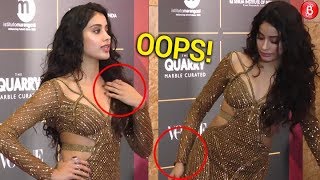 OOPS! Janhvi Kapoor CAUGHT adjusting her dress at 'Vogue Women Of The Year Awards'