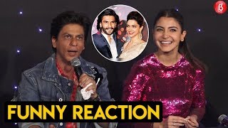 Watch: Shah Rukh Khan's Funny Reaction to Ranveer Singh and Deepika Padukone's Wedding