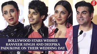 Bollywood Stars Wishes Ranveer Singh and Deepika Padukone On Their Wedding Day