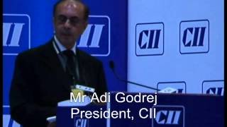 Mr Adi Godrej President Confederation of Indian Industry at CII's AGM & National Conference 2013