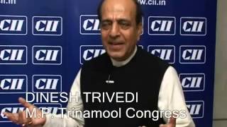 Mr Dinesh Trivedi MP Trinamool Congress at CII's AGM & National Conference 2013