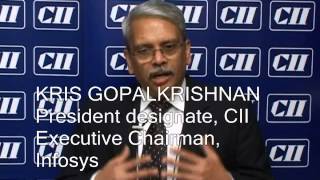 Mr S Gopalakrishnan President Designate CII at CIIs AGM & National Conference 2013