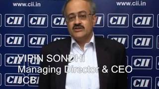 Mr Vipin Sondhi CEO and MDof JCB India at CII AGM and National Conference 2013