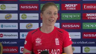 England Captain Heather Knight pre tournament press conference