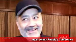 Imran Raza Ansari Joined People's Conference and will Contest elections as PC Candidate,