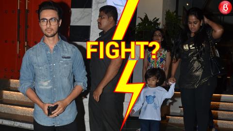 Arpita Khan & Aayush Sharma Spotted Leaving Separately From A Restaurant
