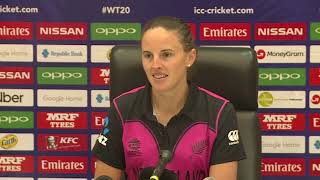 New Zealand captain Amy Satterthwaite pre match press conference