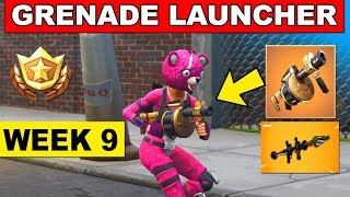 How to Get Rocket or Grenade Launcher Eliminations - Fortnite Week 9 Challenge (3 Locations)