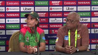 Bangladesh captain Salma Khatun – post match press conference