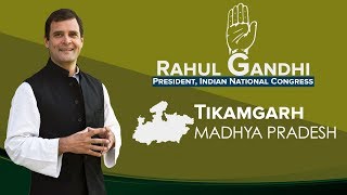 LIVE: Congress President Rahul Gandhi addresses a public gathering in Tikamgarh, Madhya Pradesh
