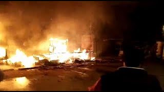राठ जीजीआईसी के पास 3 दुकानों में लगी आग,सभी जलकर हुयी खाक,लाखों का हुआ नुकसान