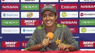 Pakistan player Nashra Sandhu – post match press conference
