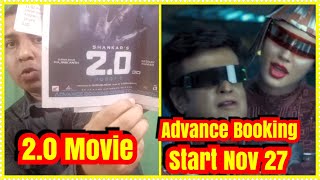 2Point0 Movie Full Fledged Advance Booking Will Start On November 27