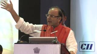 Shri Arun Jaitley, Finance Minister, Govt. of India addressing at the Global Exhibition on Services