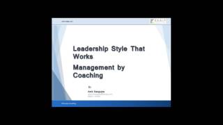 2016 01 07 15 03 Online Master Class   “Leadership Style That Works   Management by Coaching”