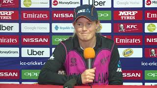 New Zealand vice captain Maddy Green   post match press conference