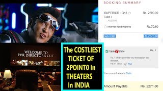 The Costliest Ticket Of 2Point0 In Indian Theaters Will Shock You