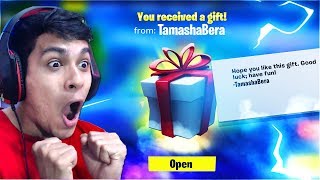 GIFTING SUBSCRIBERS FREE SKINS - Christmas Present by Gifting Skins in Fortnite Battle Royale