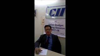 Mr Abhijit Barooah, Deputy Chairman of CII North East Council, on  Union Budget2017