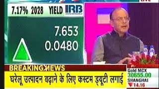 Mr Chandrajit Banarjee, DG, CII Asking Question on Budget 2018 from Shri Arun Jaitley at CNBC Awaaz